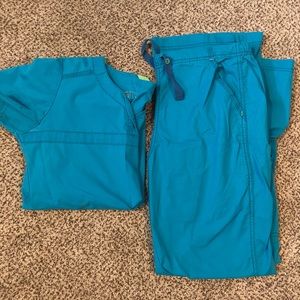 Blue Scrub Set
